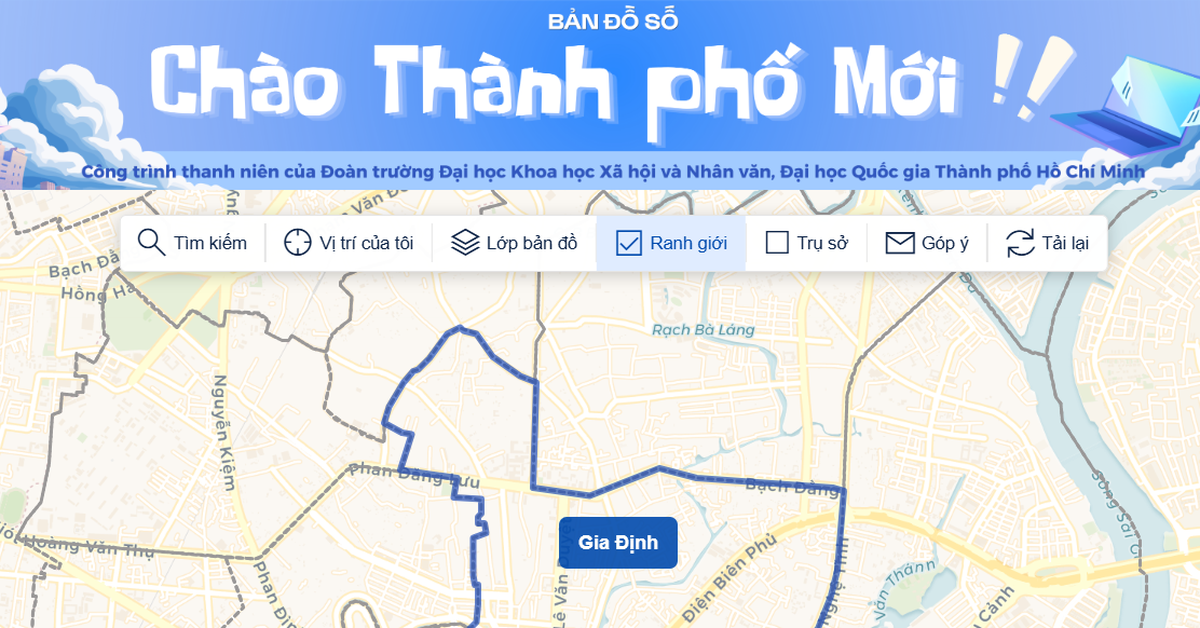 Sinh viên TP.HCM làm bản đồ số tra cứu đơn vị hành chính sau sáp nhập