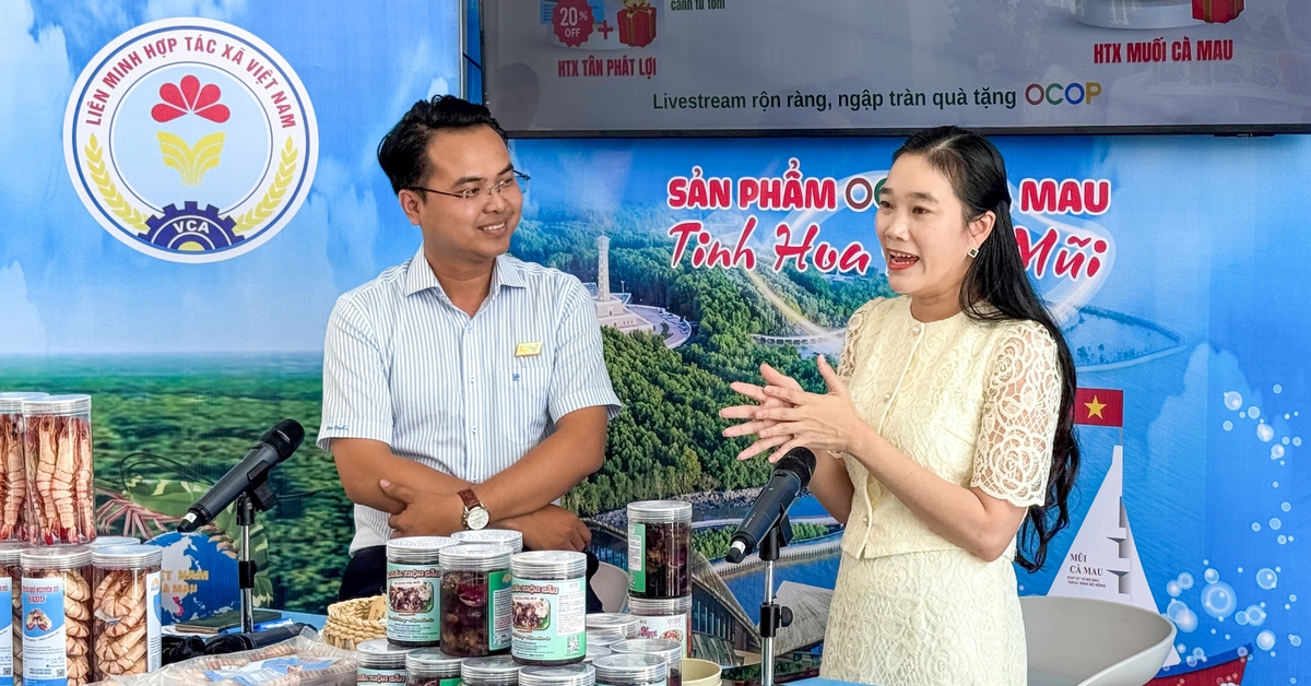 Ra mắt 'studio thương mại số' đưa sản phẩm OCOP Cà Mau lên sóng livestream
