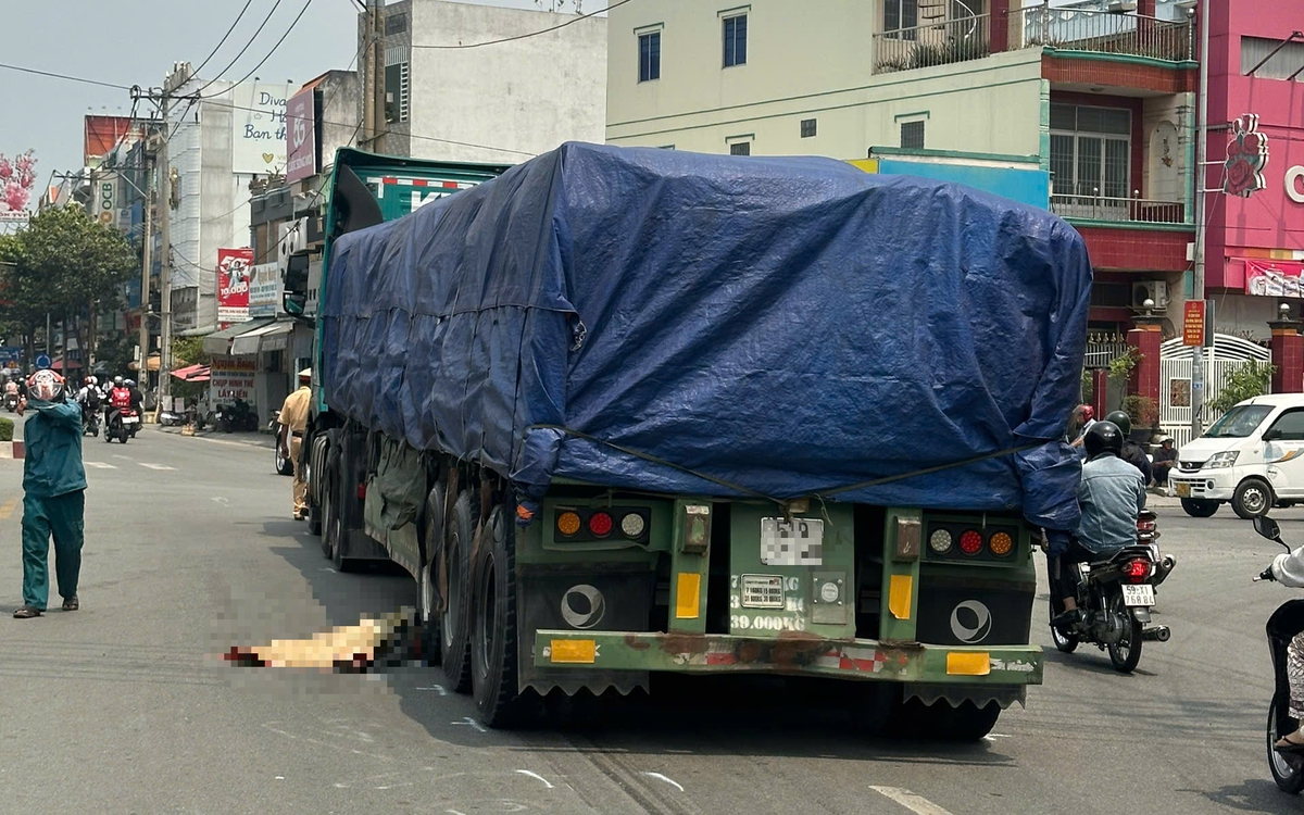 Lại thêm nữ sinh tử vong dưới bánh container tại khu vực ngã năm Bến Lức, Tây Ninh