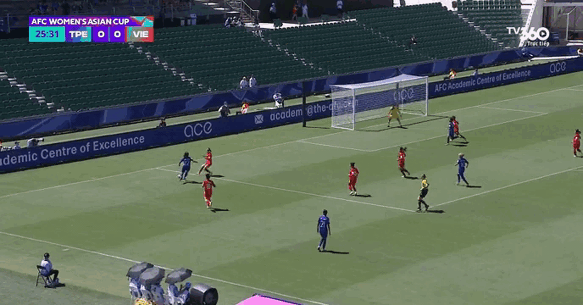 Video: Bàn thắng của tuyển nữ Đài Bắc Trung Hoa khiến Việt Nam gặp khó