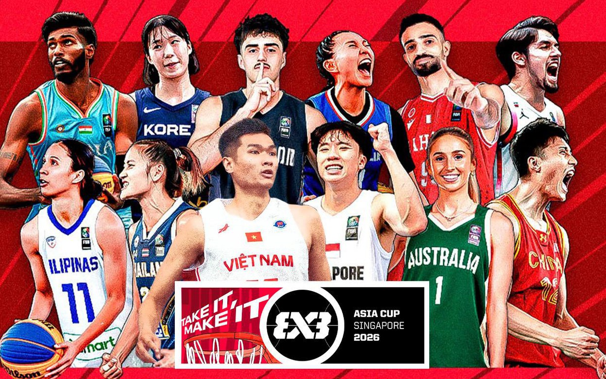 Lịch thi đấu FIBA 3x3 Asia Cup 2026 của tuyển nam và nữ Việt Nam