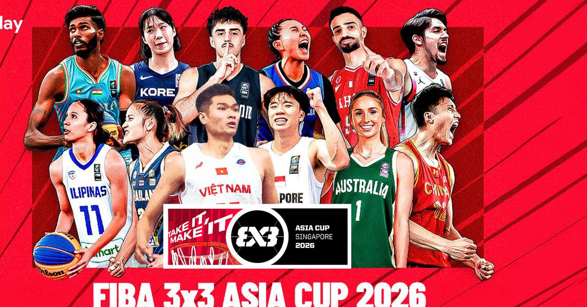 Lịch thi đấu FIBA 3x3 Asia Cup 2026 của tuyển nam và nữ Việt Nam