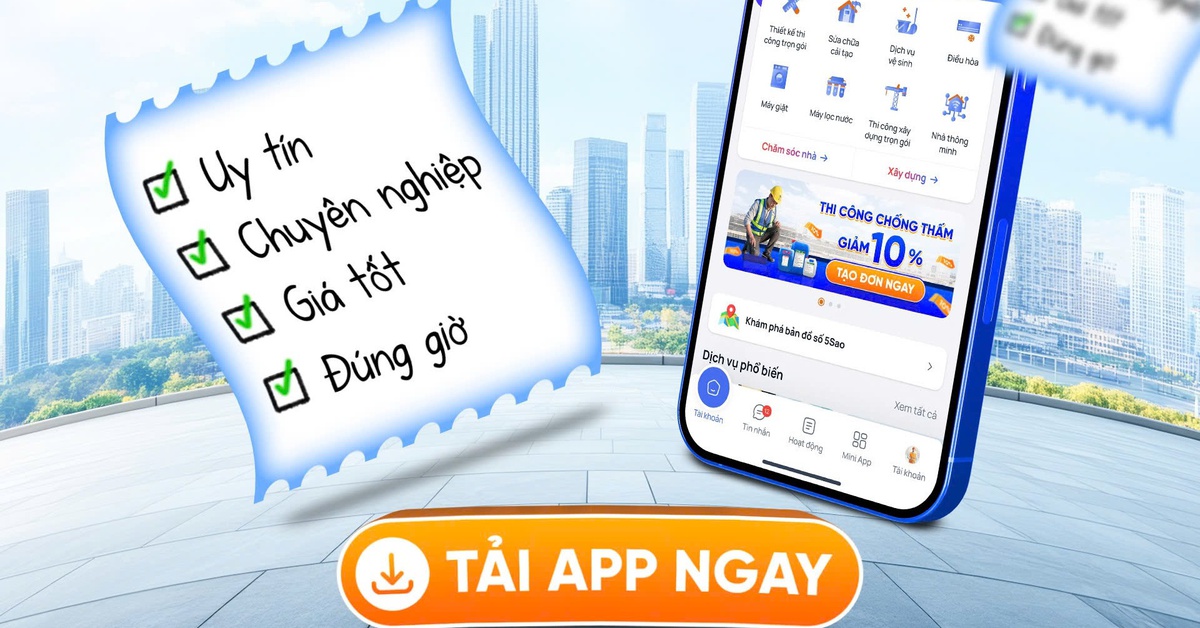 Giải bài toán ‘niềm tin’ thợ sửa nhà nhờ ứng dụng gọi thợ 5Sao