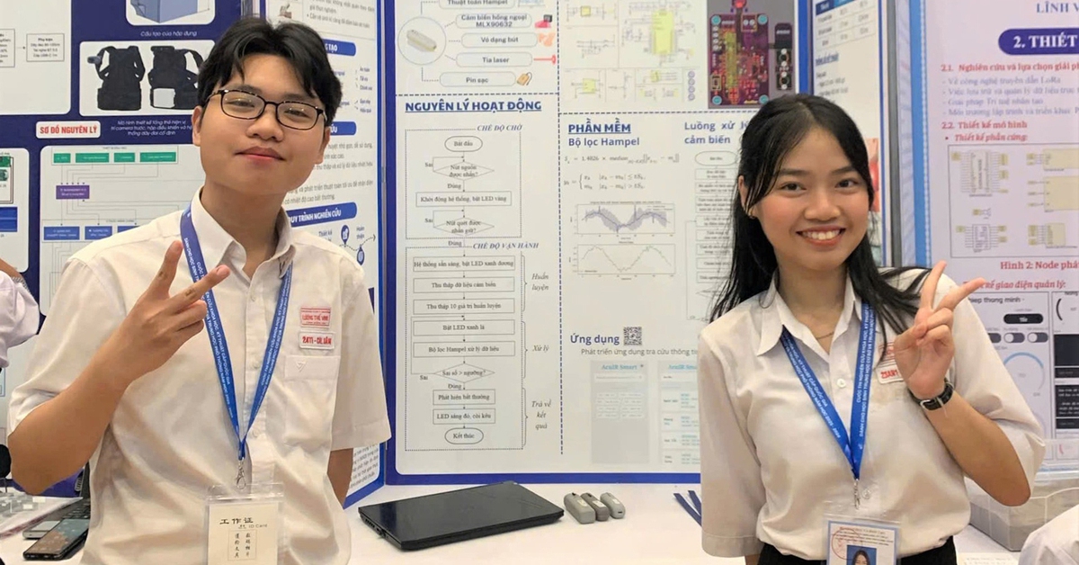 Học sinh làm máy dò huyệt đạo đoạt giải nhất nghiên cứu khoa học