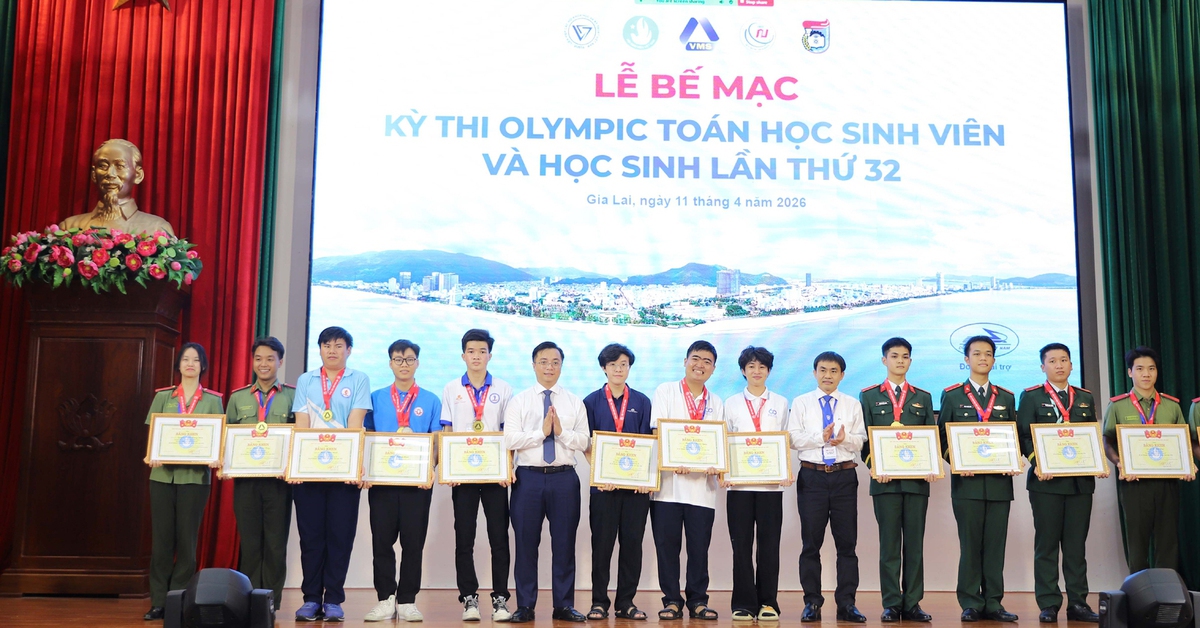 Trao giải kỳ thi Olympic Toán học sinh viên năm 2026 tại Trường ĐH Quy Nhơn