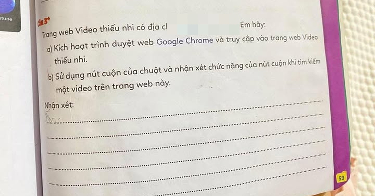 Thu hồi vở bài tập có chứa web đen, xem xét hoàn tiền cho phụ huynh