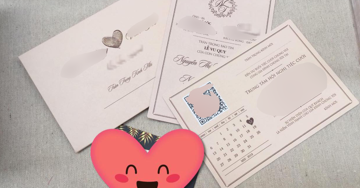 Thiệp hồng chưa kịp trao tay đã kèm ngay QR số tài khoản: Tranh cãi văn minh hay kém duyên