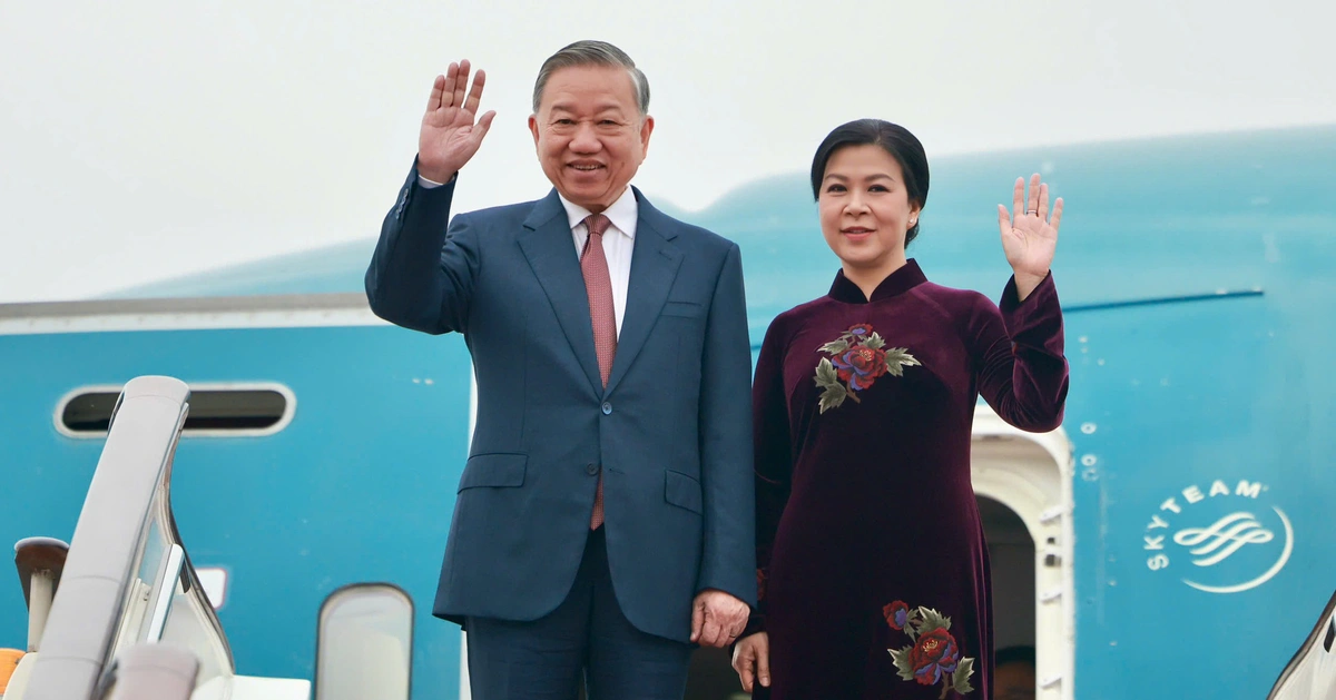 Tổng Bí thư, Chủ tịch nước Tô Lâm và Phu nhân đến Bắc Kinh, bắt đầu chuyến thăm Trung Quốc