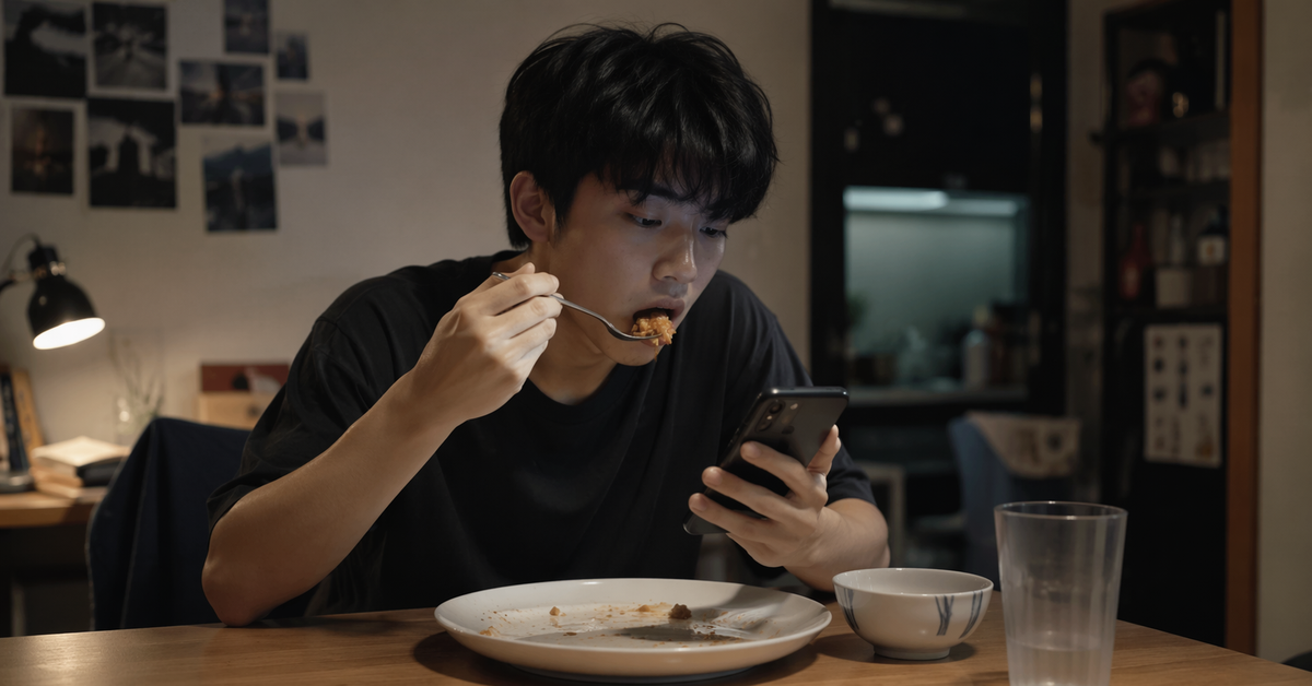 Vì sao nhiều người trẻ phải vừa ăn vừa lướt điện thoại mới thấy ngon?