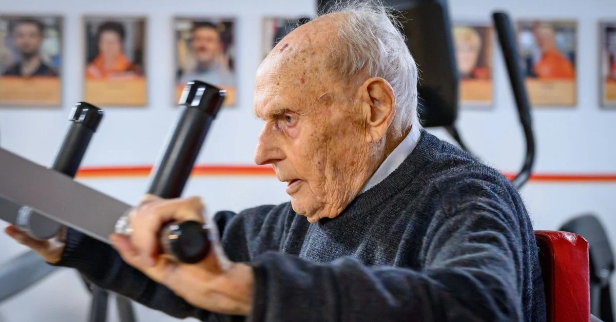 Đức: Ông cụ 100 tuổi vẫn tập gym 2 lần mỗi tuần