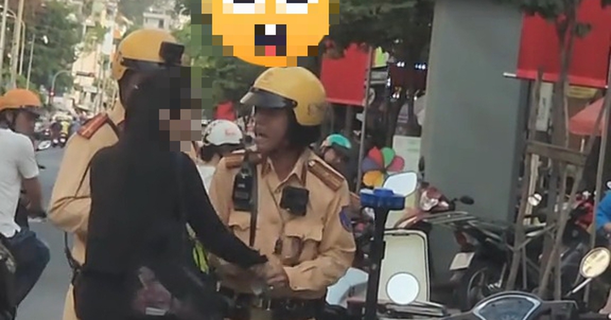 Cô gái giật biên bản của Cảnh sát giao thông Bàn Cờ do lo lắng mức phạt nên hành động bộc phát