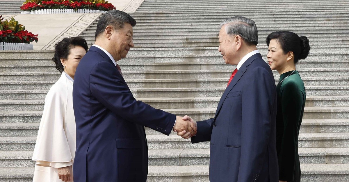 Lễ đón trọng thể Tổng Bí thư, Chủ tịch nước Tô Lâm thăm Trung Quốc