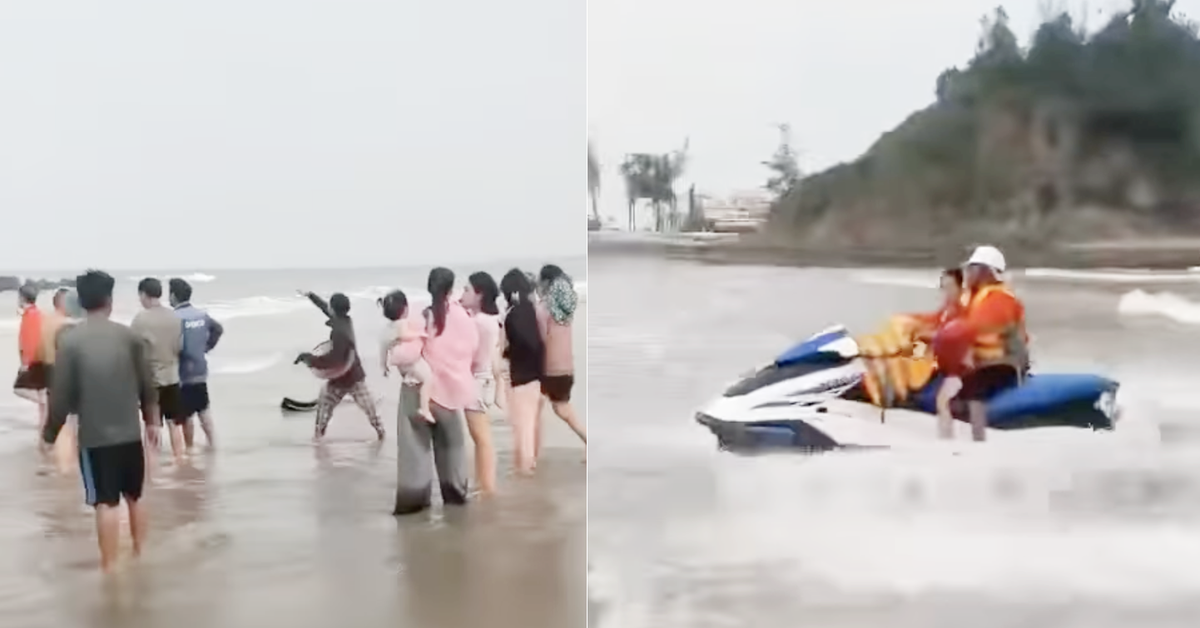 Cứu hai anh em bị sóng cuốn ra xa khi tắm biển Cửa Lò