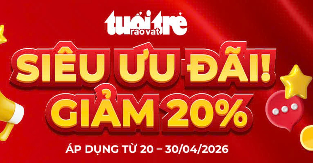 Siêu ưu đãi tháng Tư trên Tuổi Trẻ Rao Vặt