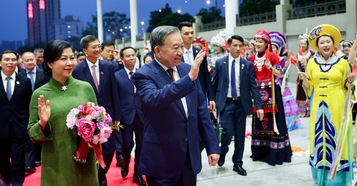 Tổng Bí thư, Chủ tịch nước Tô Lâm đến Nam Ninh, Trung Quốc