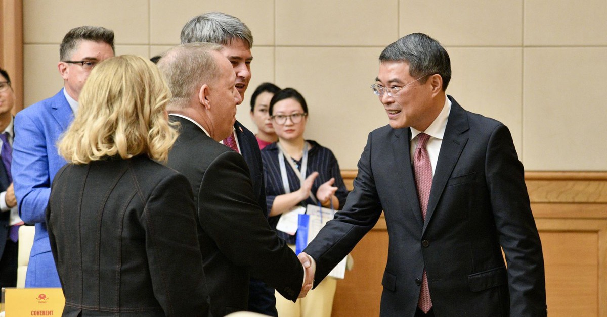 Thủ tướng Lê Minh Hưng làm việc với 52 doanh nghiệp hàng đầu của Mỹ