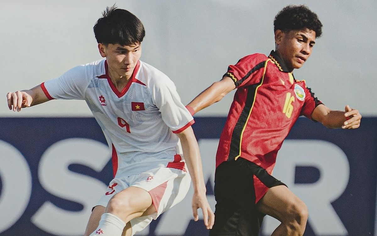 U17 Việt Nam thắng U17 Timor-Leste 10-0