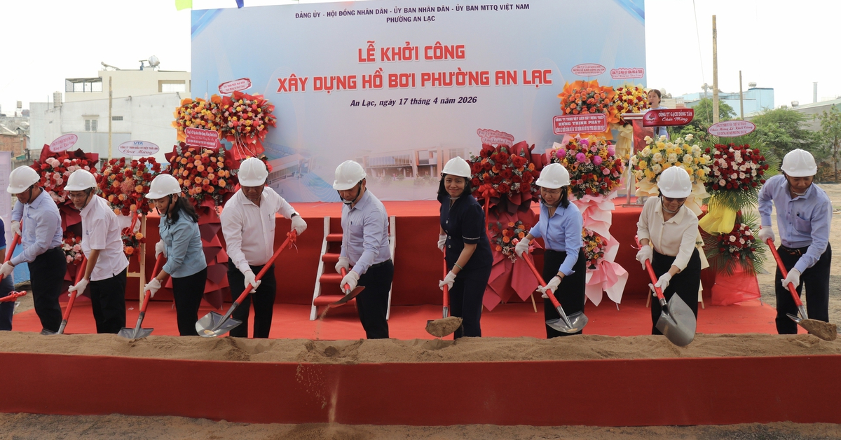 Phường An Lạc khởi công hồ bơi hơn 121 tỉ đồng, phục vụ thanh thiếu nhi và cộng đồng