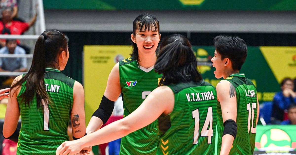 Bóng chuyền nữ: VTV Bình Điền Long An đánh bại Binh chủng Thông tin