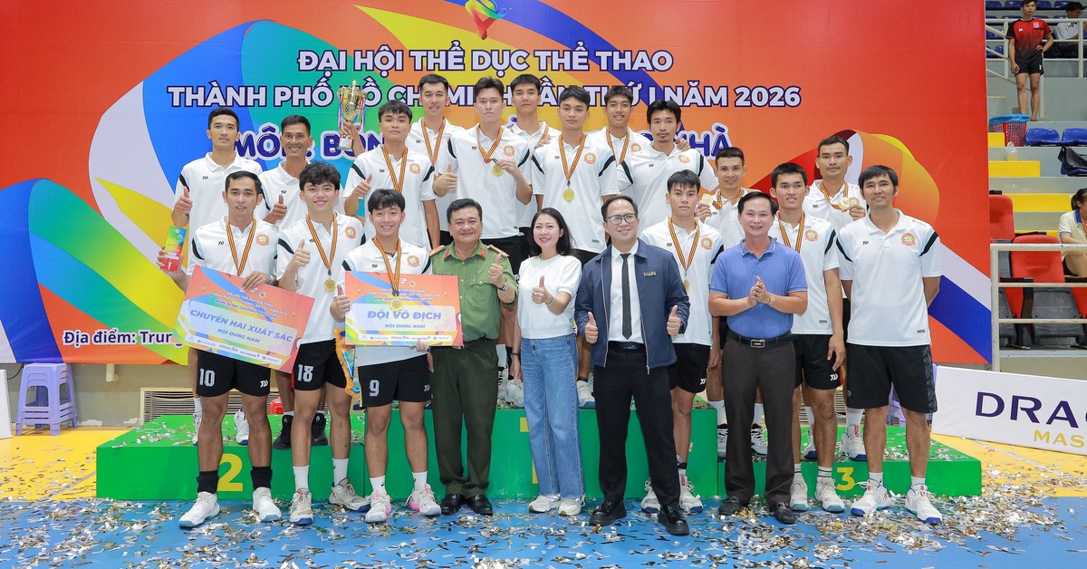 Công An TP.HCM vô địch bóng chuyền nam Đại hội TDTT thành phố