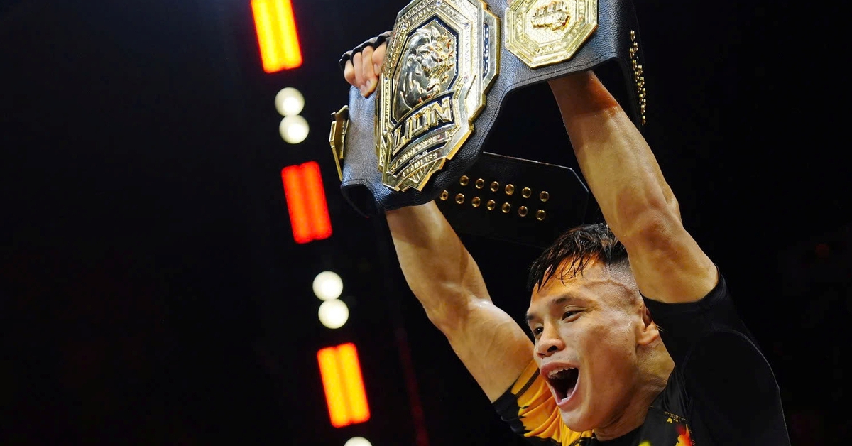 Văn Tuần thắng đòn bẻ tay để giữ đai vô địch 56kg