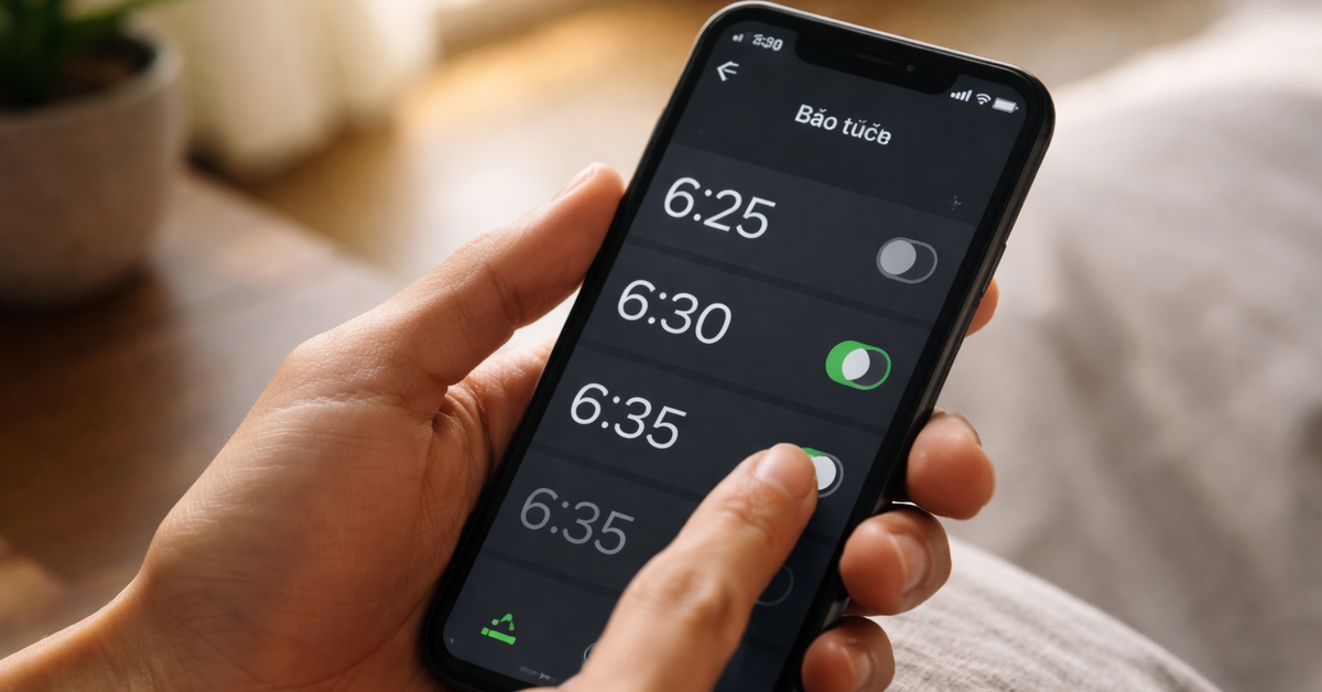 Vì sao nhiều người đặt báo thức theo mốc 5 phút?