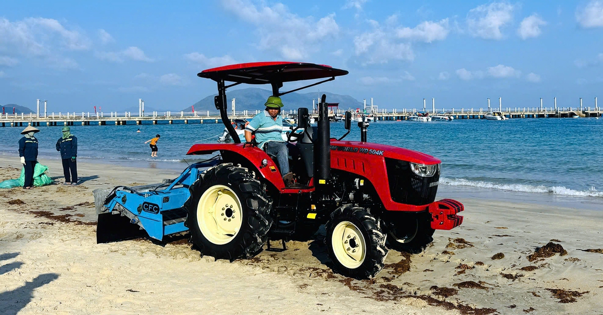 Côn Đảo được tặng máy sàng cát vệ sinh bãi biển tiền tỉ, công suất hơn 1,4ha mỗi giờ