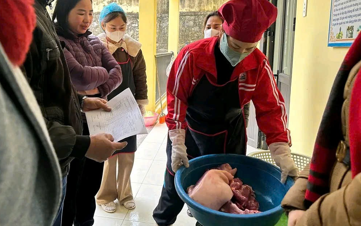 Yêu cầu làm rõ nghi vấn thịt heo nấu ăn cho trẻ mầm non nhiễm khuẩn E.coli và dịch tả