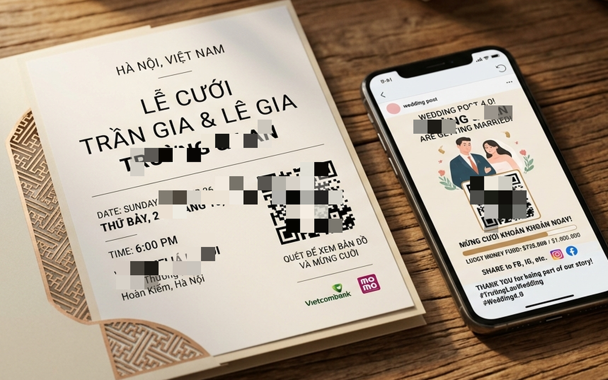 'Gắn mã QR vào thiệp mời cưới khác gì nhắc phải có tiền mừng cưới'