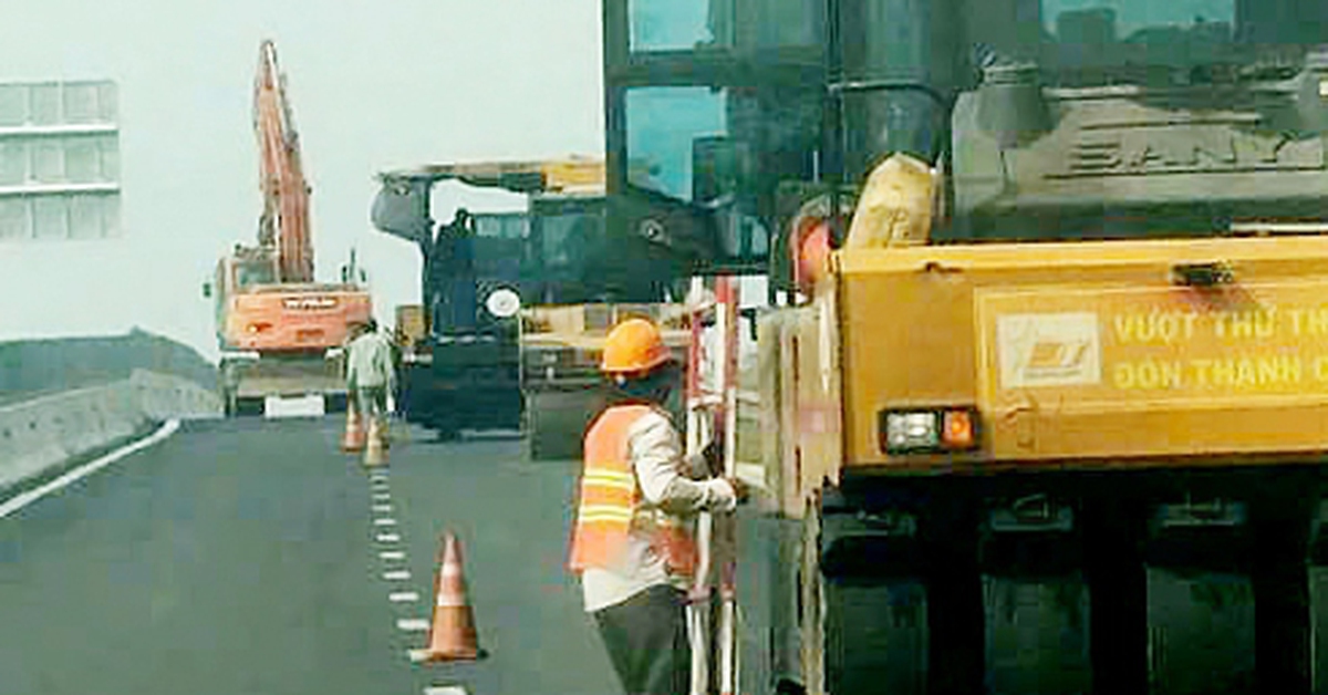 Xử phạt doanh nghiệp vi phạm khi thi công trên cao tốc Cần Thơ - Hậu Giang