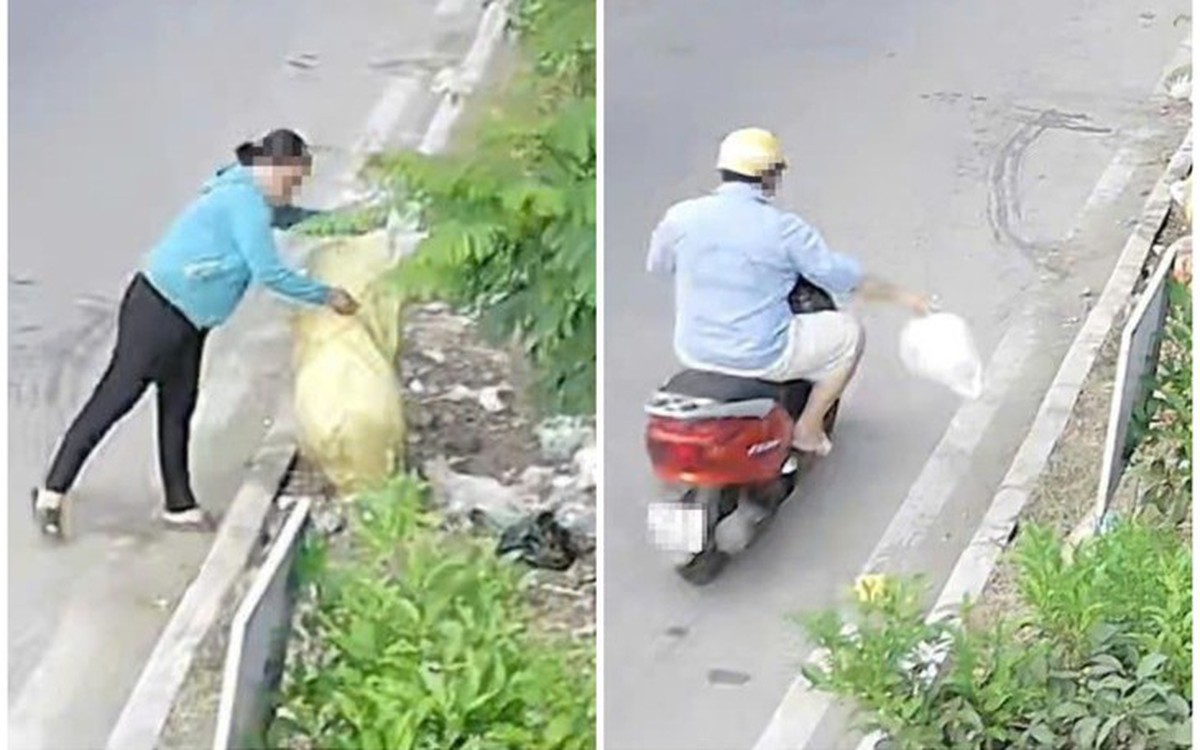 Thể dục... vứt rác