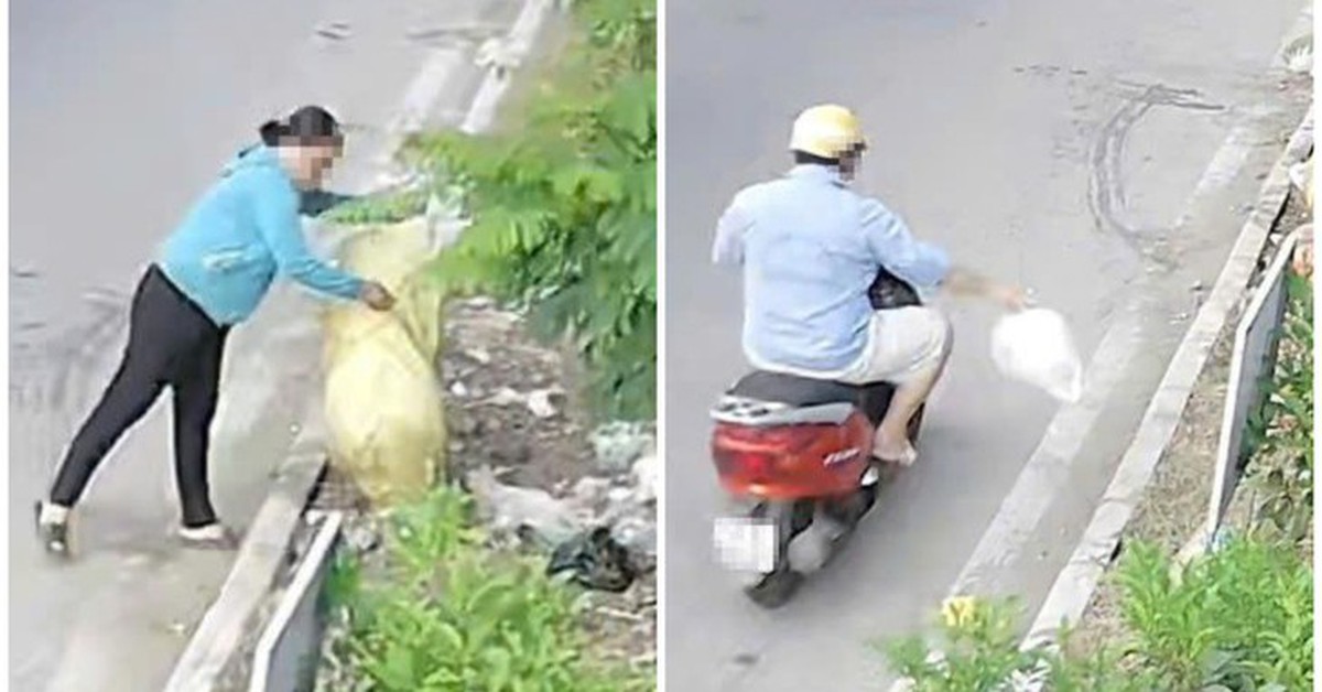 Thể dục... vứt rác