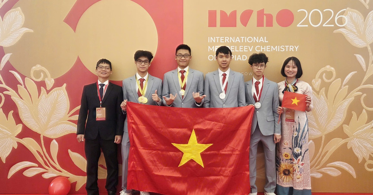 Đội tuyển học sinh Việt Nam giành giải cao tại 'kỳ thi hóa học khó nhất hành tinh'