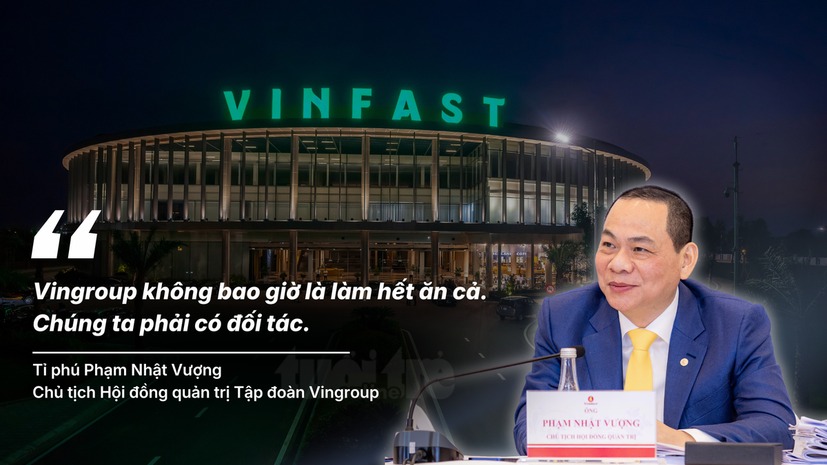 “Vingroup không bao giờ là làm hết ăn cả. Chúng ta phải có đối tác.”