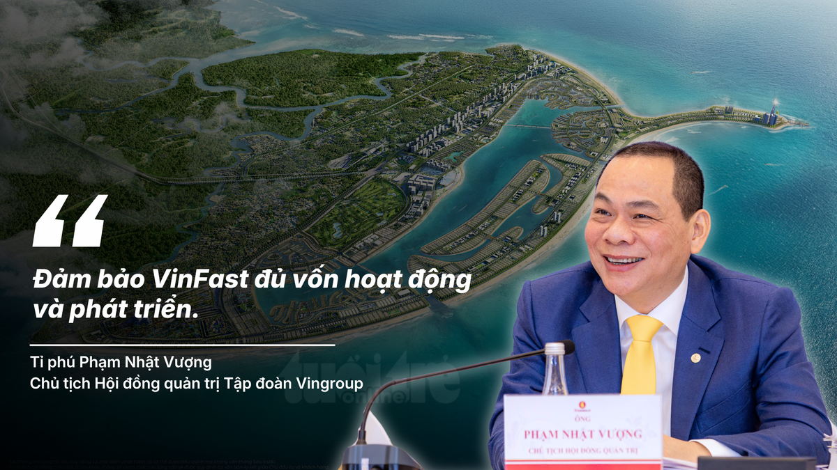 “Đảm bảo VinFast đủ vốn hoạt động và phát triển.”