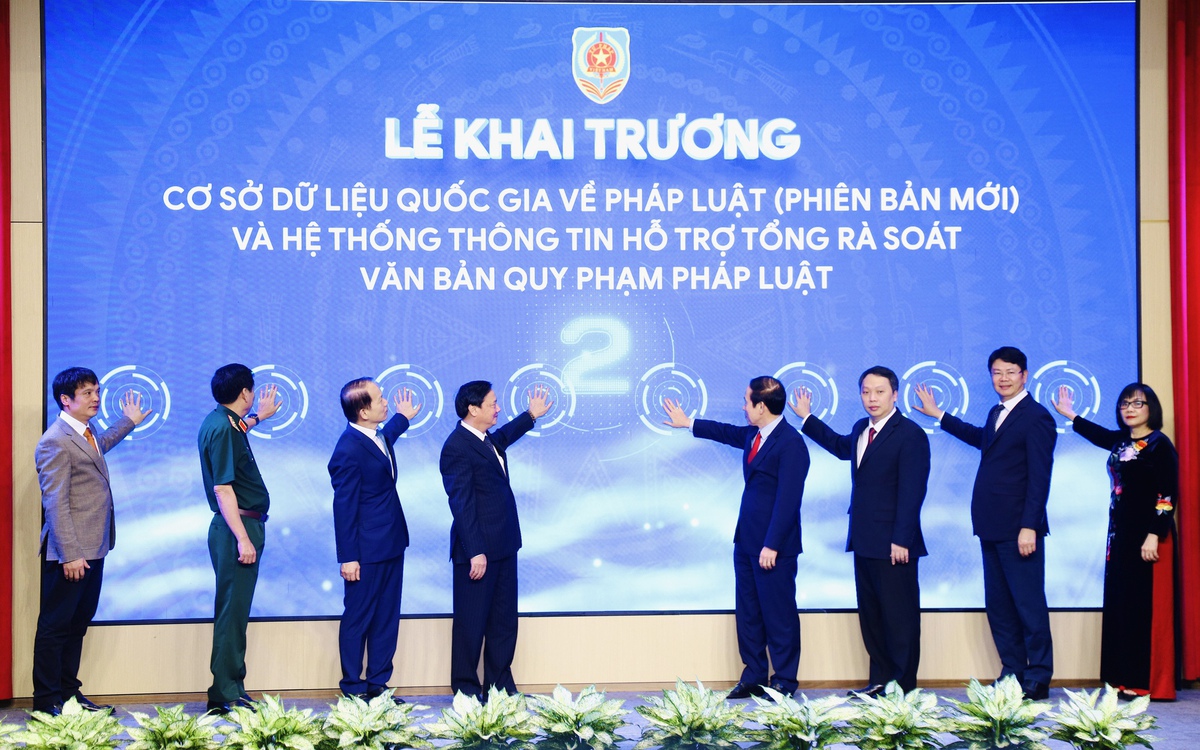 Bộ Tư pháp khai trương Cơ sở dữ liệu quốc gia về pháp luật phiên bản mới