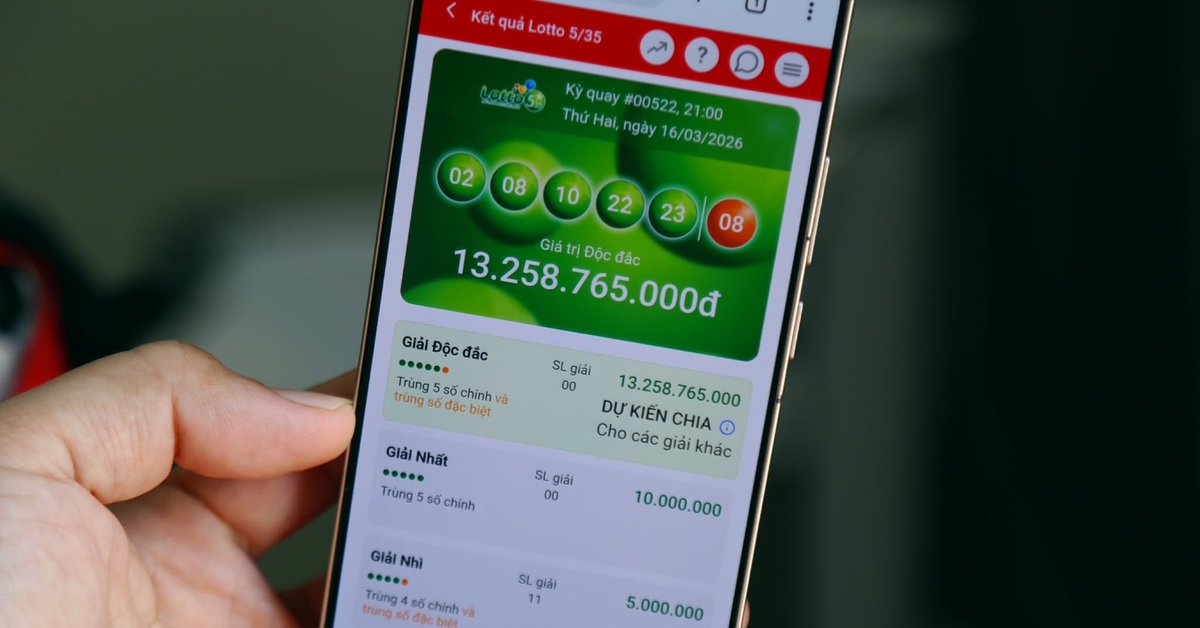 Săn Độc Đắc 2 lần mỗi ngày với xổ số quay nhanh Lotto 5/35