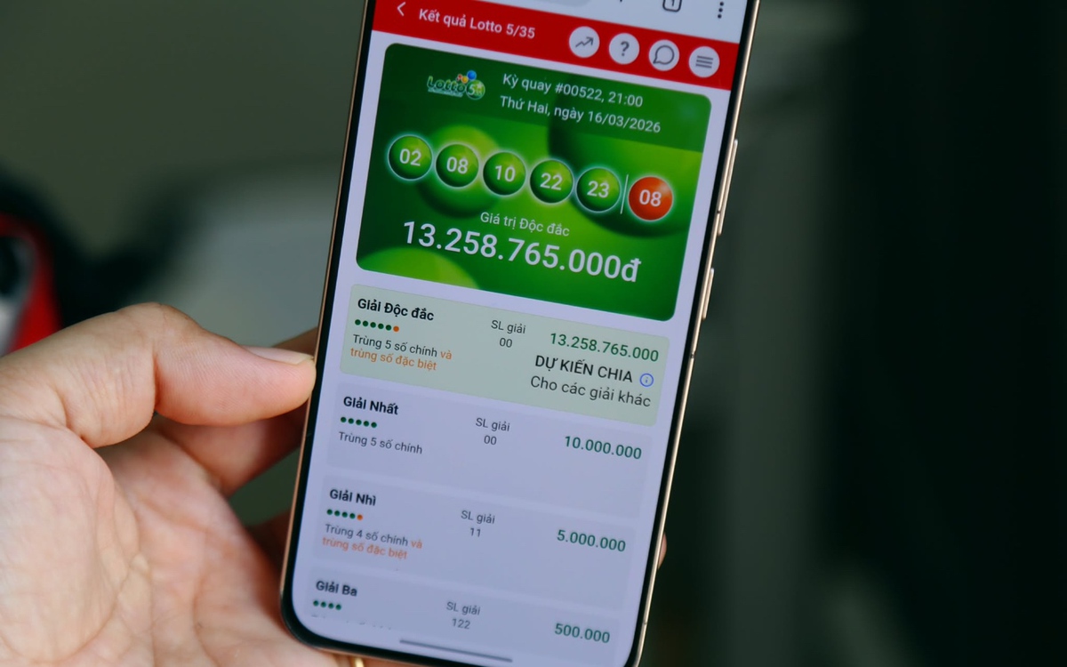 Săn Độc Đắc 2 lần mỗi ngày với xổ số quay nhanh Lotto 5/35