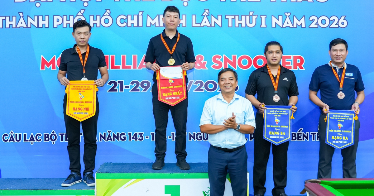 Tìm ra những nhà vô địch billiards đầu tiên tại Đại hội TDTT TP.HCM lần thứ I-2026