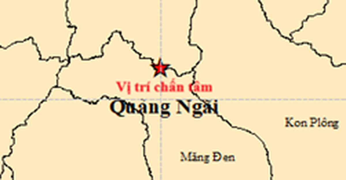 Hôm nay Quảng Ngãi tiếp tục rung lắc, sau chuỗi 10 trận động đất hôm qua