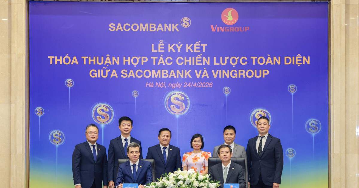 Sacombank và Vingroup ký kết hợp tác chiến lược toàn diện