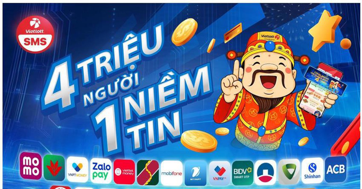 Vietlott SMS đạt mốc 4 triệu tài khoản
