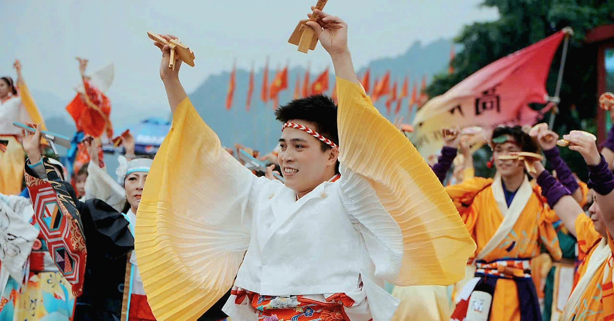 Hơn 200 vũ công Việt Nam, Nhật Bản nhuộm rực rỡ Tam Chúc bằng điệu nhảy Yosakoi