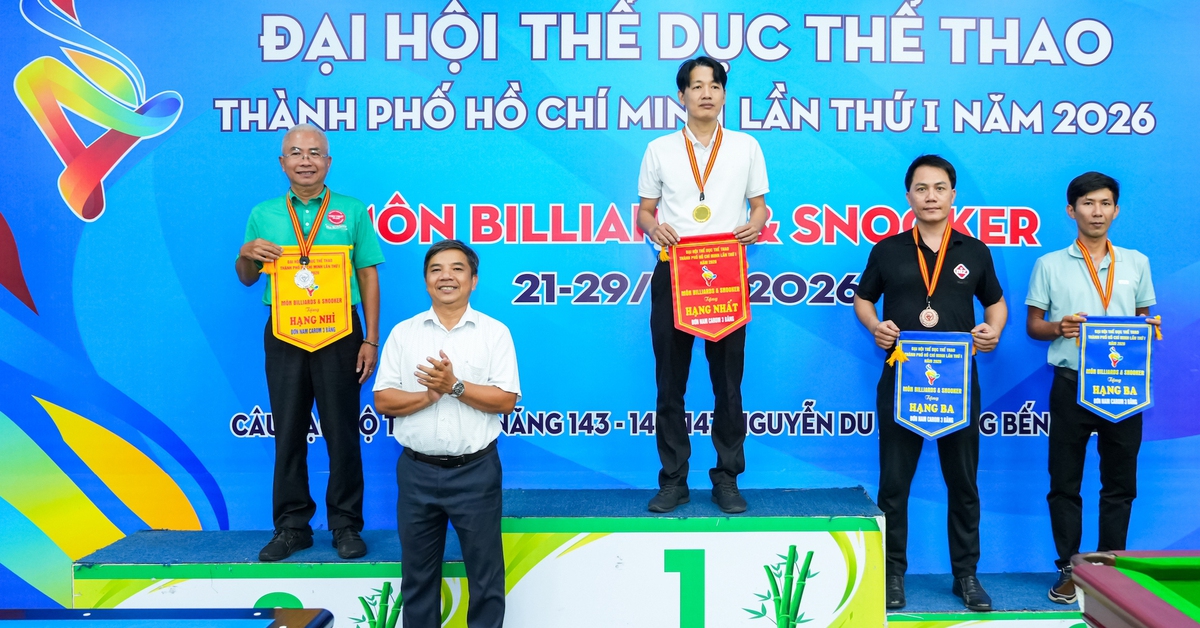 Lộ diện 5 nhà vô địch cuối cùng môn billiards và snooker Đại hội TDTT TP.HCM
