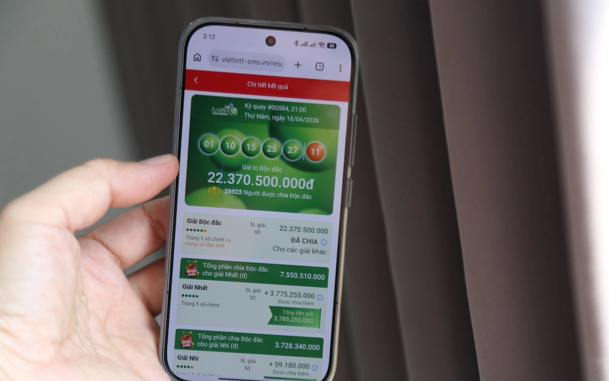 Xổ số quay nhanh Lotto 5/35 có giải thưởng gì?