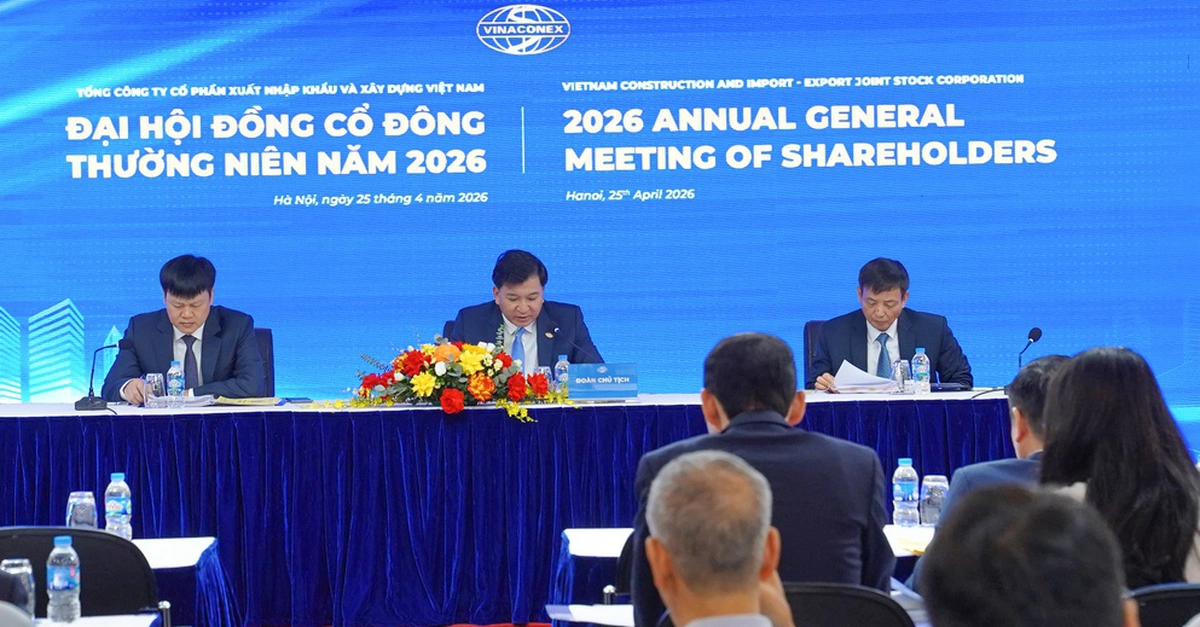 Đại hội đồng cổ đông Vinaconex nóng với câu hỏi vụ cựu Chủ tịch bị bắt