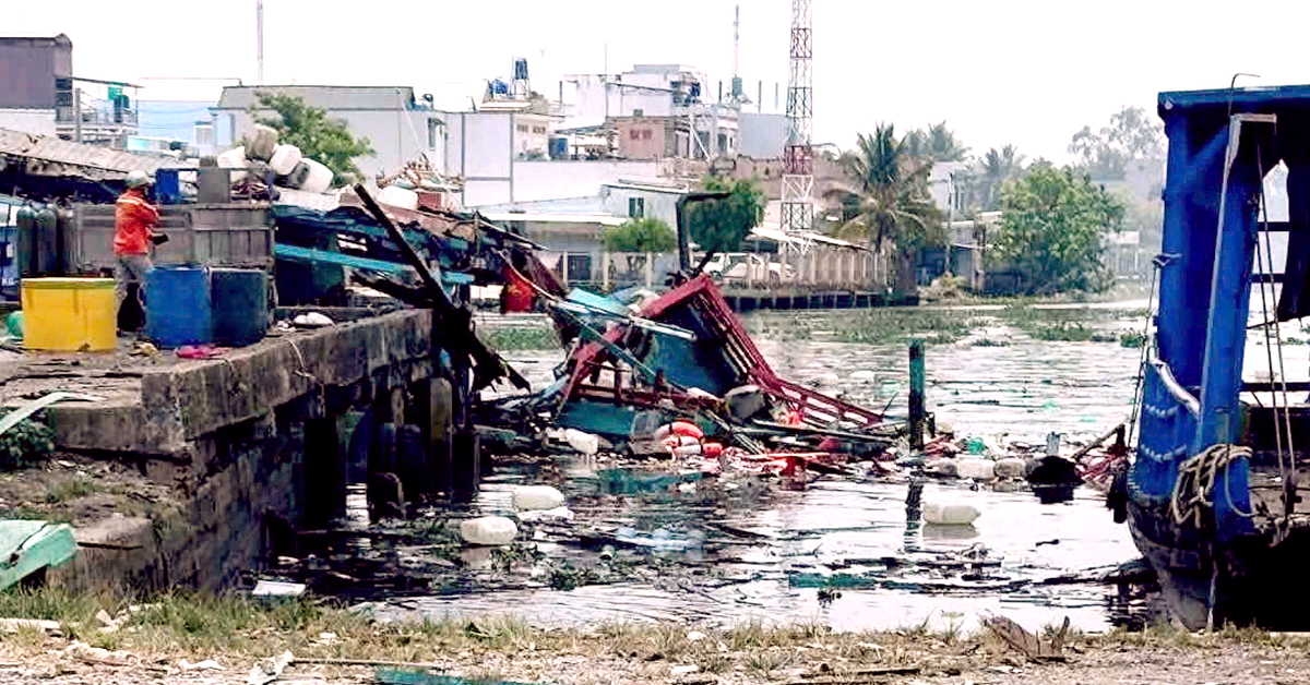 Cháy nổ tàu cá ở An Giang khiến 5 người bị thương