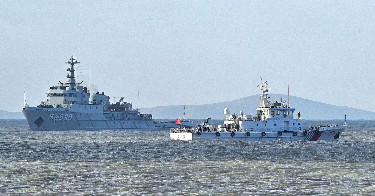 Thêm máy bay, tàu chiến Trung Quốc áp sát Đài Loan