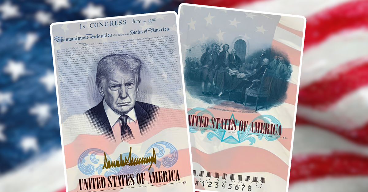 Mỹ sắp cấp hộ chiếu in hình Tổng thống Trump