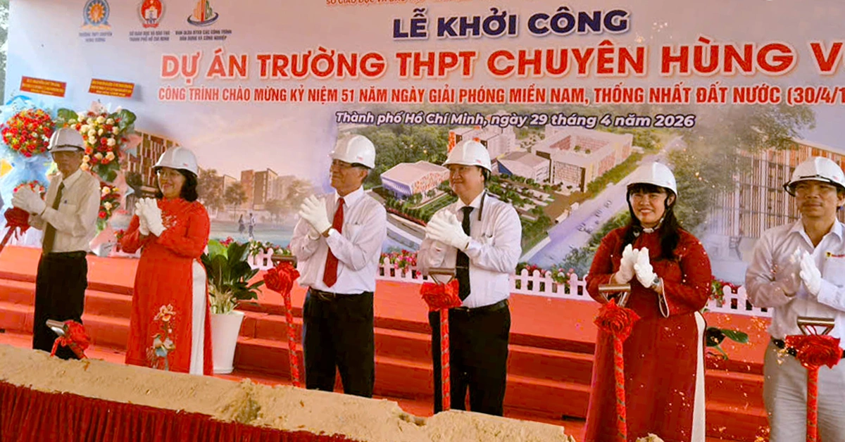 TP.HCM khởi công xây dựng trường THPT chuyên ở khu đất mới